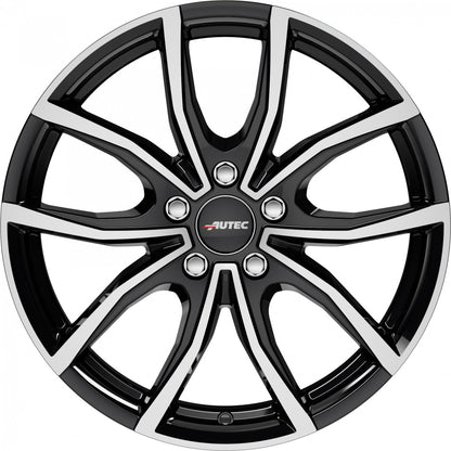 Autec Typ VD - Vidra schwarz poliert 7.5x18 ET45 - LK5/114.3 ML67.1