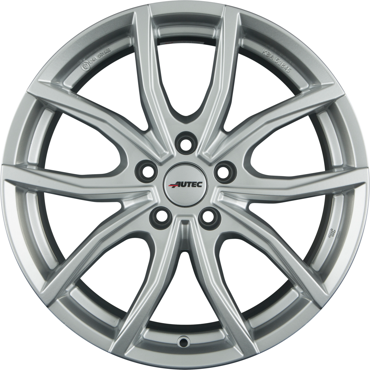 Autec Typ VD - Vidra brillantsilber Alufelge 7.5x18 Zoll ET39 LK 5x112 ML66.5 – Bild 3