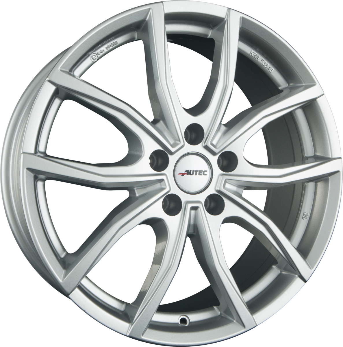Autec Typ VD - Vidra brillantsilber Alufelge 7.5x18 Zoll ET39 LK 5x112 ML66.5 – Bild 4