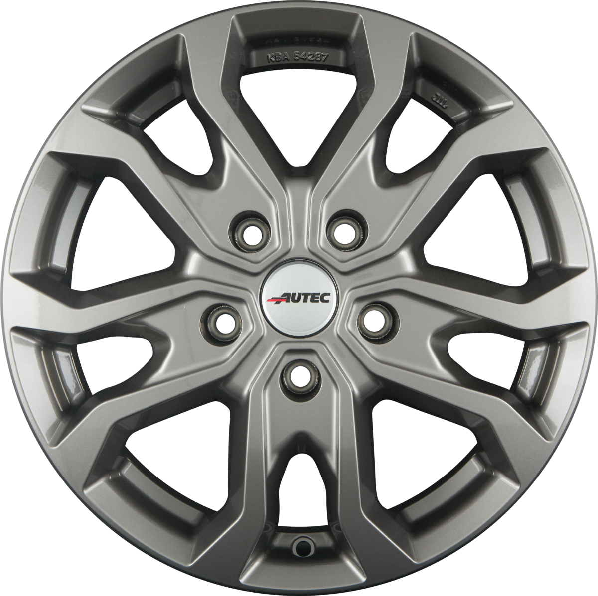Autec Typ KS - Kiso titansilber Alufelge 7x17 Zoll ET51 LK 5x112 ML66.5 – Bild 3