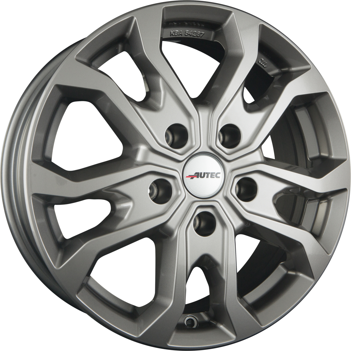 Autec Typ KS - Kiso titansilber Alufelge 7x17 Zoll ET51 LK 5x112 ML66.5 – Bild 4