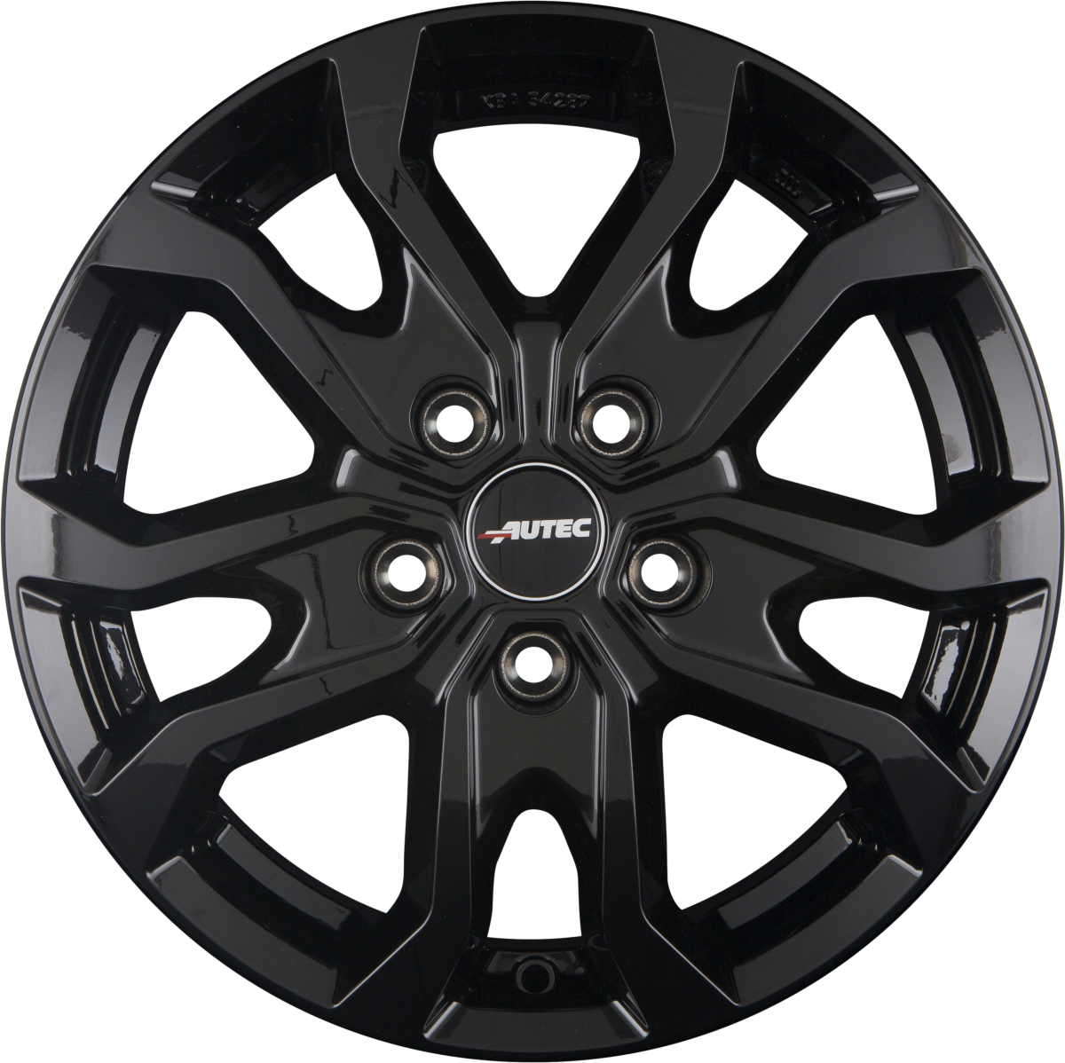 Autec Typ KS - Kiso schwarz Alufelge 7x17 Zoll ET46 LK 5x108 ML65.1 – Bild 3