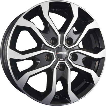 Autec Typ KS - Kiso schwarz poliert Alufelge 7x17 Zoll ET62 LK 5x118 ML71.1 – Bild 4