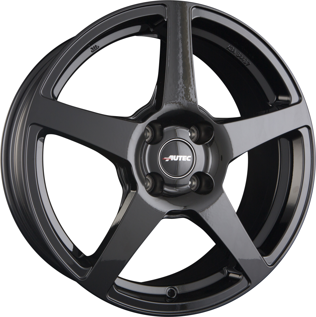 Autec Typ VL - Valea schwarz Alufelge 7.5x18 Zoll ET49 LK 5x108 ML70 – Bild 4