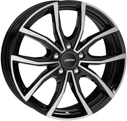 Autec Typ VN - Vidron schwarz poliert 6.5x16 ET50 - LK5/114.3 ML67.1