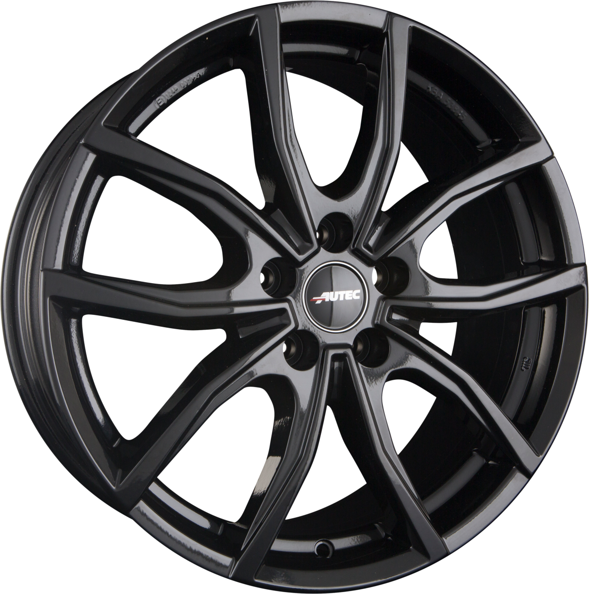 Autec Typ VN - Vidron schwarz Alufelge 6x16 Zoll ET35 LK 5x100 ML57.1 – Bild 5