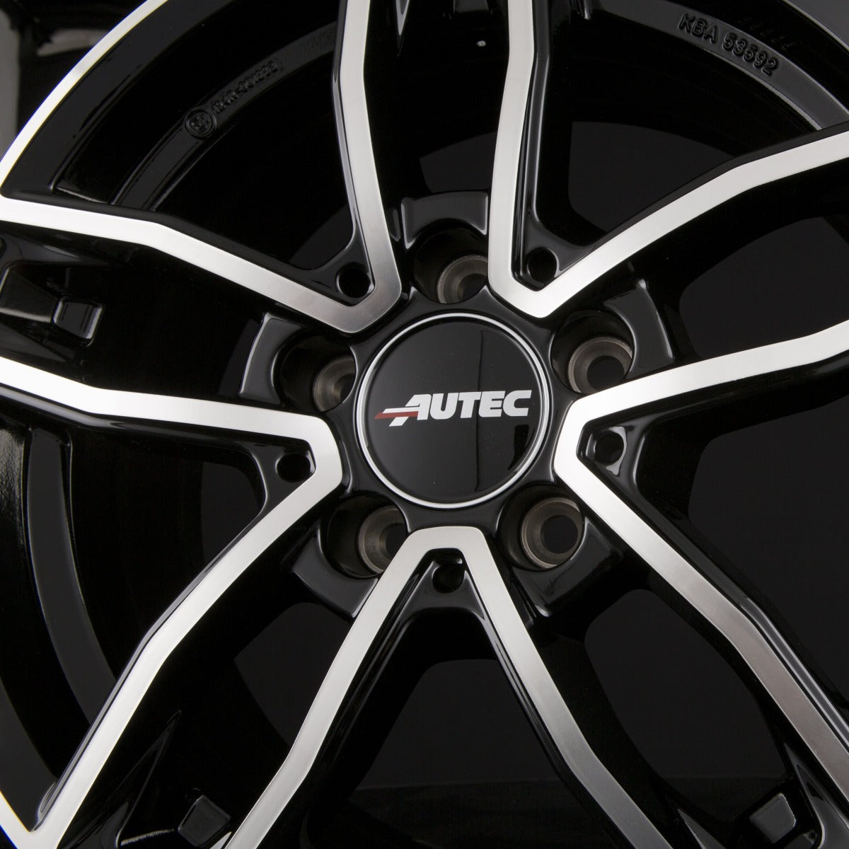 Autec Typ MC - Mercador schwarz poliert Alufelge 8x19 Zoll ET32.5 LK 5x112 ML66.5 – Bild 8