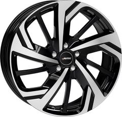 Autec Typ RX - Rixon schwarz poliert Alufelge 7x19 Zoll ET38 LK 5x108 ML65.1