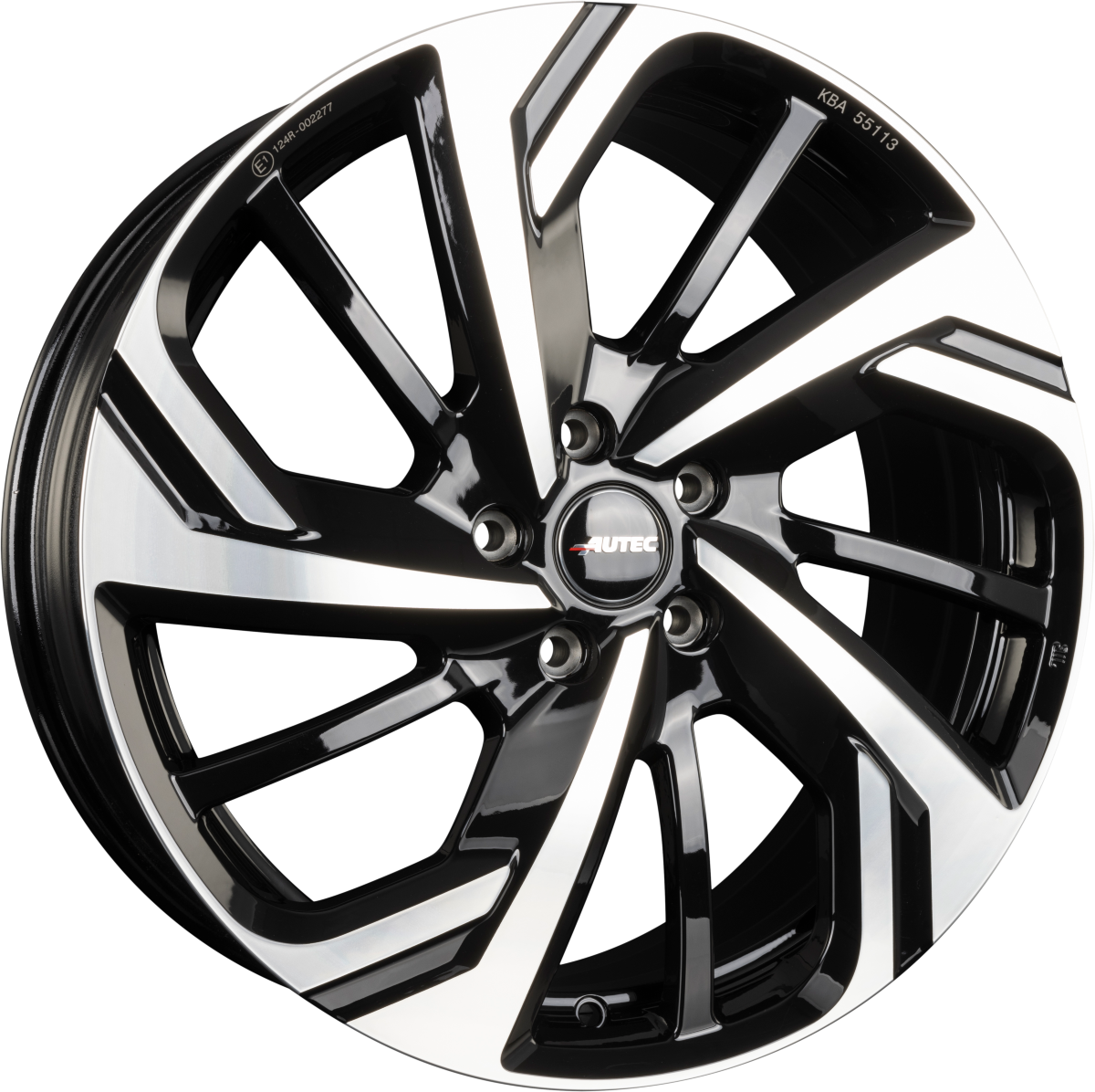 Autec Typ RX - Rixon schwarz poliert Alufelge 7.5x19 Zoll ET40 LK 5x112 ML66.5 – Bild 5