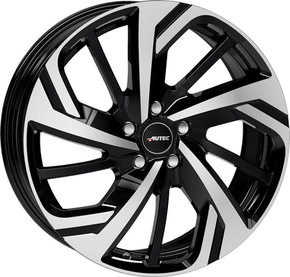 Autec Typ RX - Rixon schwarz poliert 7.5x18 ET49 - LK5/108 ML65.1