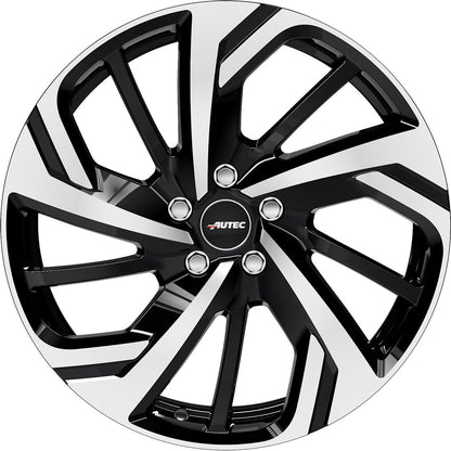 Autec Typ RX - Rixon schwarz poliert 8x18 ET39 - LK5/112 ML66.5