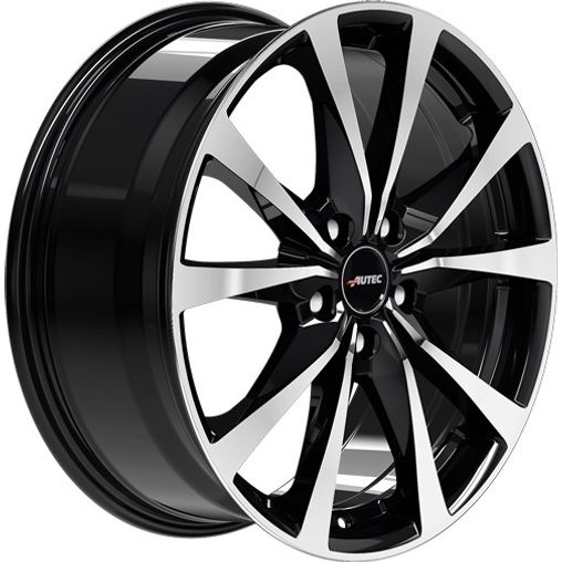 Autec Typ BX - Brixen schwarz poliert Alufelge 7.5x18 Zoll ET39 LK 5x112 ML66.5 – Bild 3