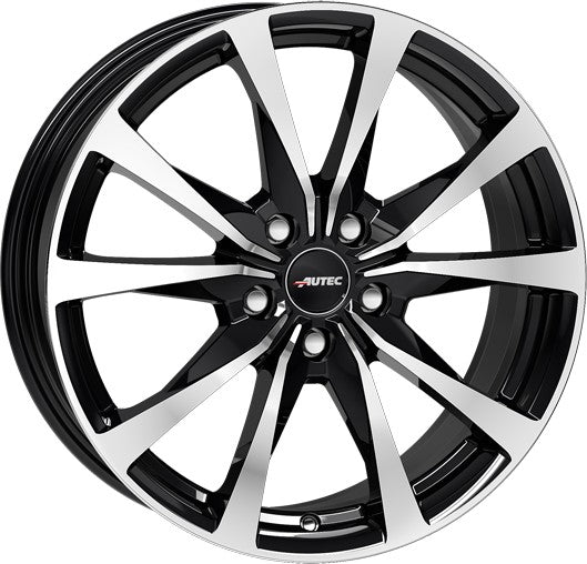 Autec Typ BX - Brixen schwarz poliert 8x19 ET42 - LK5/114.3 ML66.1