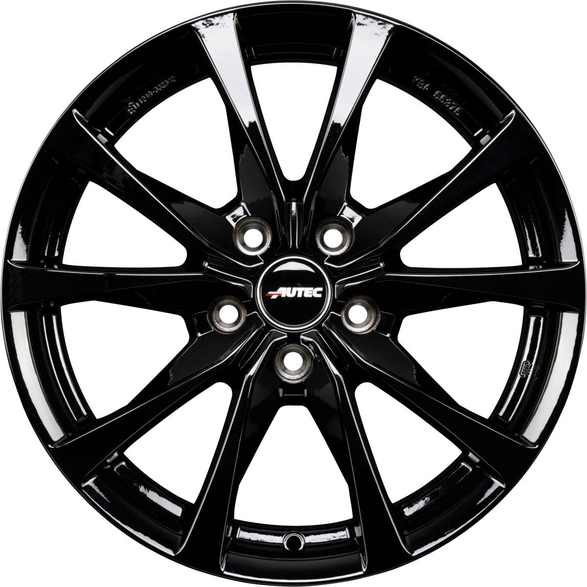 Autec Typ BX - Brixen schwarz Alufelge 8x19 Zoll ET40 LK 5x112 ML57.1 – Bild 4