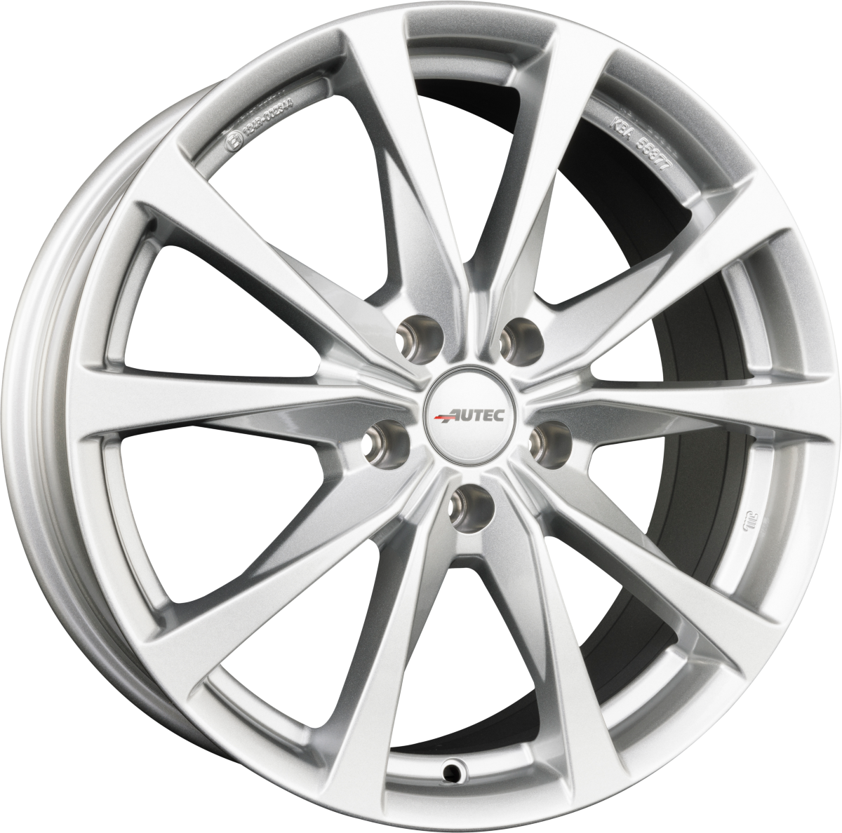 Autec Typ BX - Brixen brillantsilber Alufelge 7.5x18 Zoll ET51 LK 5x112 ML57.1 – Bild 5
