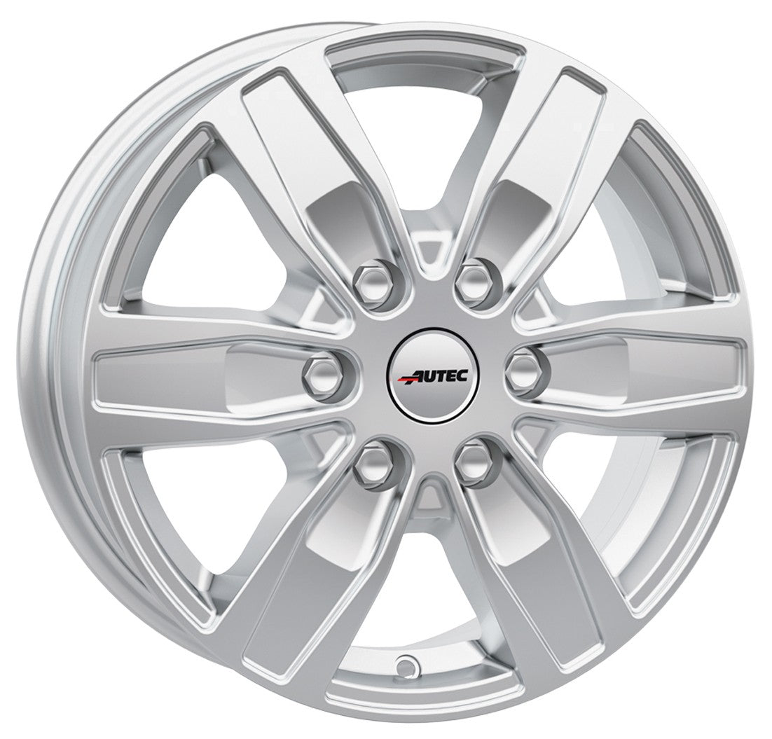 Autec Typ Q - Quantro 6-Loch brillantsilber 6.5x16 ET50 - LK6/120 ML74.6