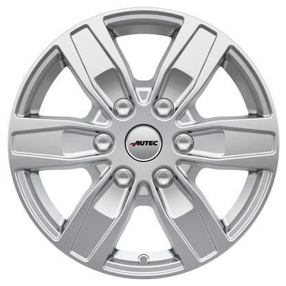 Autec Typ Q - Quantro 6-Loch brillantsilber 6.5x16 ET50 - LK6/120 ML74.6
