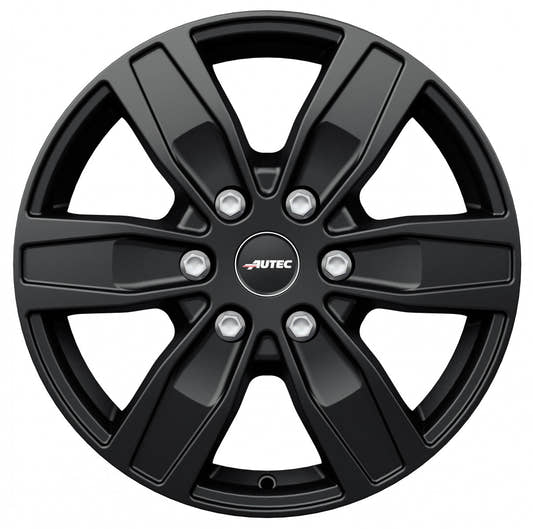 Autec Typ Q - Quantro 6-Loch schwarz matt 6.5x16 ET50 - LK6/120 ML74.6