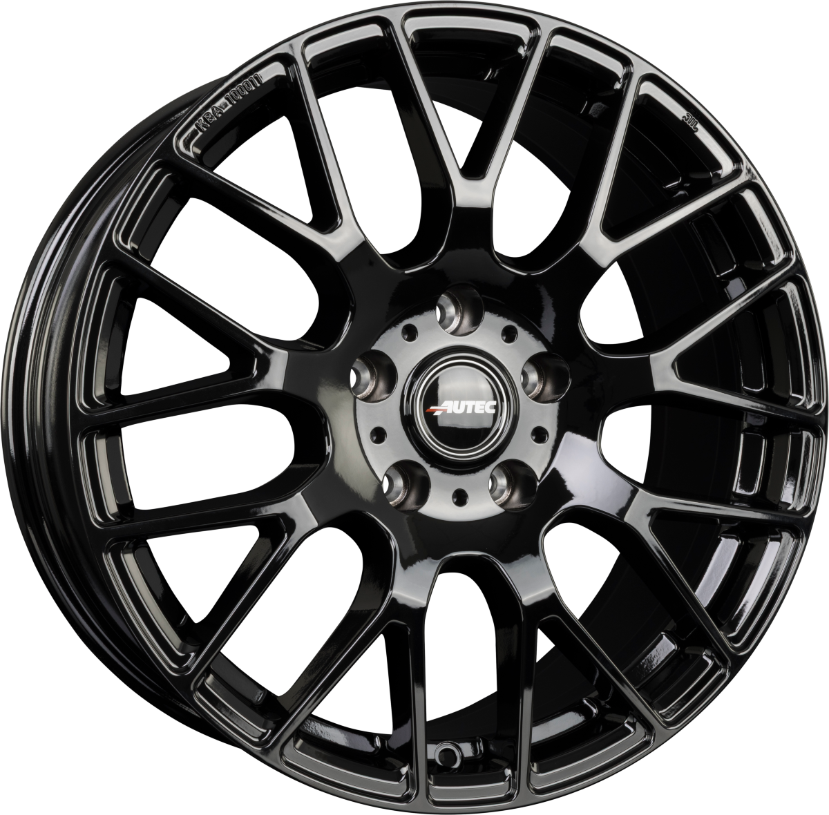 Autec Typ NH - Nimah schwarz Alufelge 9x22 Zoll ET42 LK 5x108 ML70 – Bild 5
