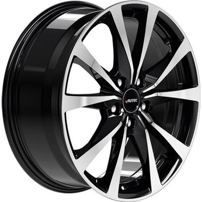 Autec Typ BX - Brixen schwarz poliert Alufelge 8x20 Zoll ET44 LK 5x108 ML65.1 – Bild 3
