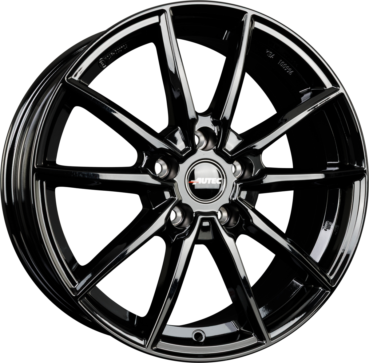 Autec Typ SK - Skara schwarz Alufelge 7x17 Zoll ET44.5 LK 5x112 ML66.5 – Bild 5