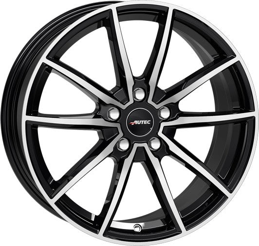 Autec Typ SK - Skara schwarz poliert 7.5x17 ET40 - LK5/112 ML66.5
