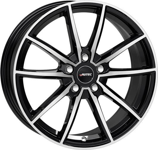 Autec Typ SK - Skara schwarz poliert 7.5x18 ET50 - LK5/112 ML66.6