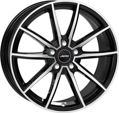 Autec Typ SK - Skara schwarz poliert Alufelge 8x18 Zoll ET15 LK 5x112 ML66.6