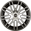 TEC Speedwheels GT1 Schwarz Glanz Frontpoliert (BMF) Alufelge 9x20 Zoll ET38 LK 5x114.3 ML72.5