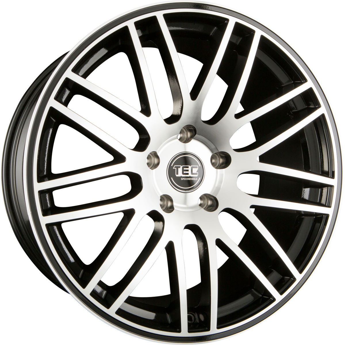 TEC Speedwheels GT1 Schwarz Glanz Frontpoliert (BMF) Alufelge 9x20 Zoll ET38 LK 5x114.3 ML72.5 – Bild 2