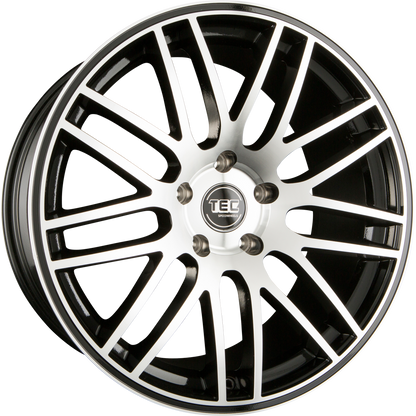 TEC Speedwheels GT1 Schwarz Glanz Frontpoliert (BMF) Alufelge 9x20 Zoll ET38 LK 5x114.3 ML72.5 – Bild 2