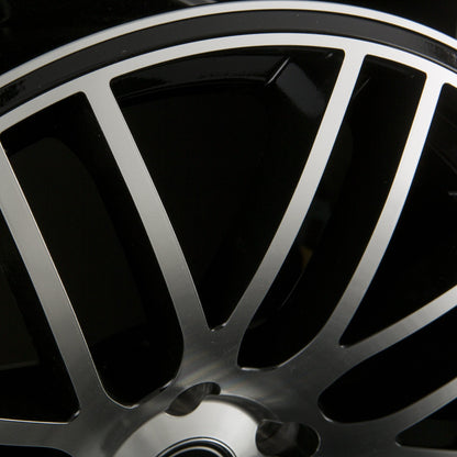 TEC Speedwheels GT1 Schwarz Glanz Frontpoliert (BMF) Alufelge 9x20 Zoll ET38 LK 5x114.3 ML72.5 – Bild 3