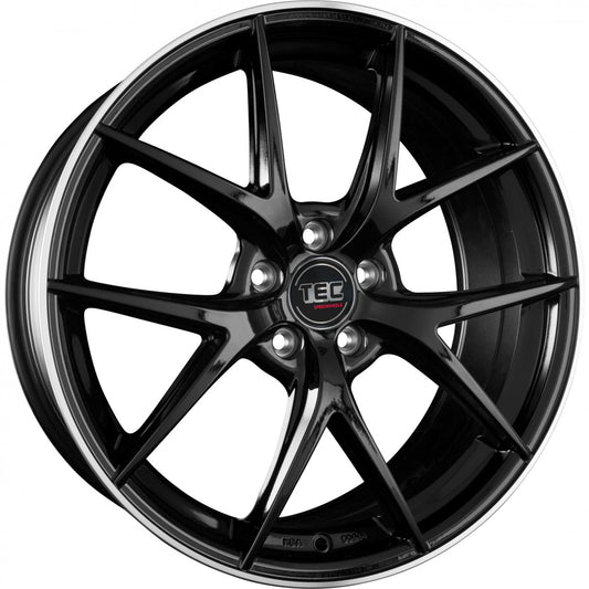 TEC Speedwheels GT6 black polished lip Alufelge 10x22 Zoll ET20 LK 5x112 ML66.6