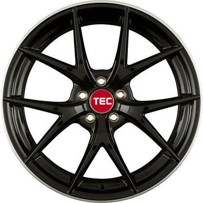 TEC Speedwheels GT6 black polished lip Alufelge 10x22 Zoll ET20 LK 5x112 ML66.6 – Bild 2