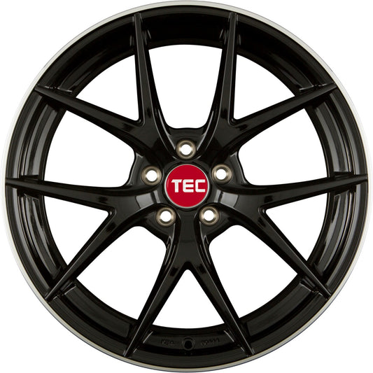 TEC Speedwheels GT6 black polished lip Alufelge 10x22 Zoll ET20 LK 5x112 ML66.6 – Bild 2