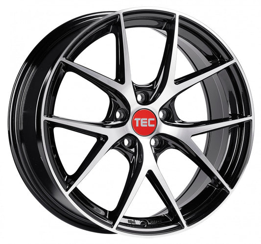 TEC Speedwheels GT6 EVO black-polished Alufelge 8x18 Zoll ET45 LK 5x114.3 ML72.5