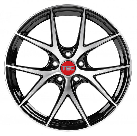 TEC Speedwheels GT6 EVO black-polished Alufelge 8x18 Zoll ET45 LK 5x114.3 ML72.5 – Bild 2