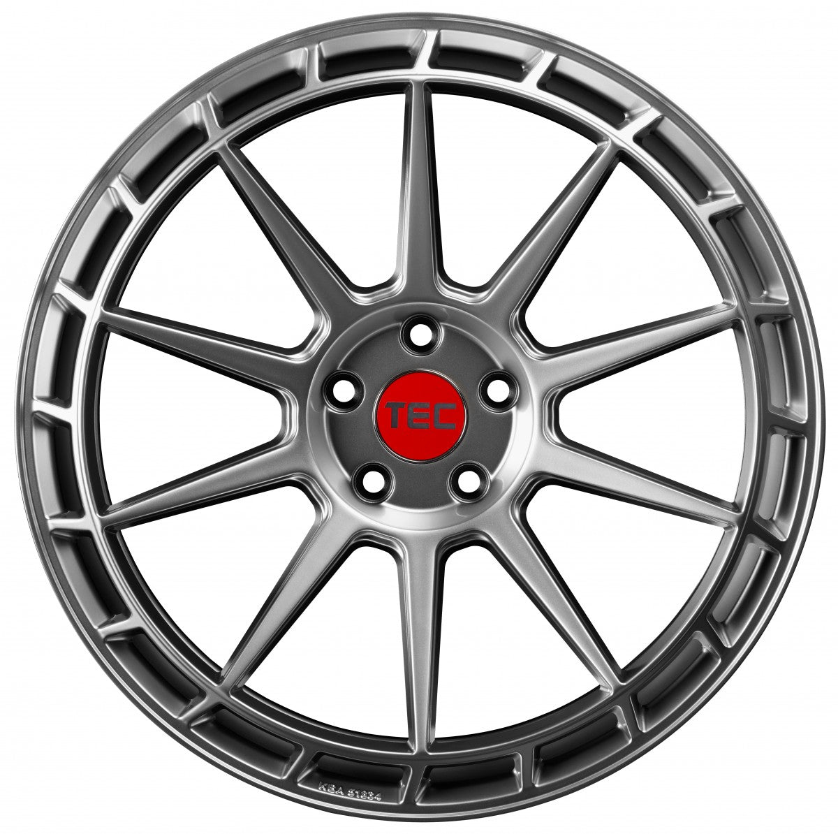 TEC Speedwheels GT8 hyper-silber Alufelge 8x18 Zoll ET45 LK 5x114.3 ML72.5 – Bild 2