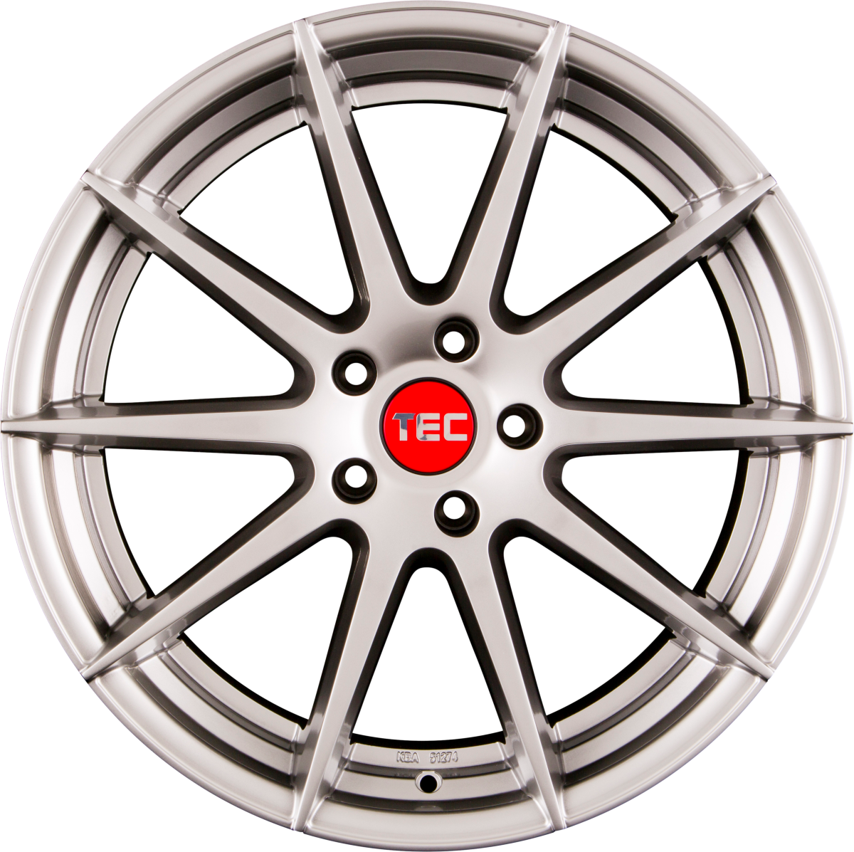 TEC Speedwheels GT7 hyper-silver Alufelge 8.5x19 Zoll ET35 LK 5x120 ML72.6 – Bild 3