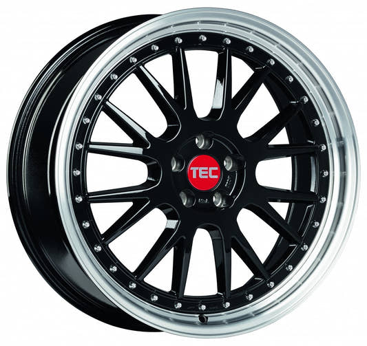 TEC Speedwheels GT EVO black-polished-lip Alufelge 8x18 Zoll ET35 LK 4x100 ML64