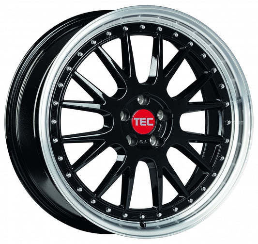 TEC Speedwheels GT EVO black-polished-lip Alufelge 8x18 Zoll ET35 LK 5x114.3 ML72.5