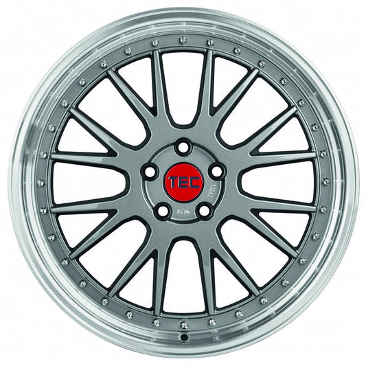 TEC Speedwheels GT EVO titan-polished-lip Alufelge 8x18 Zoll ET18 LK 4x108 ML65.1 – Bild 2