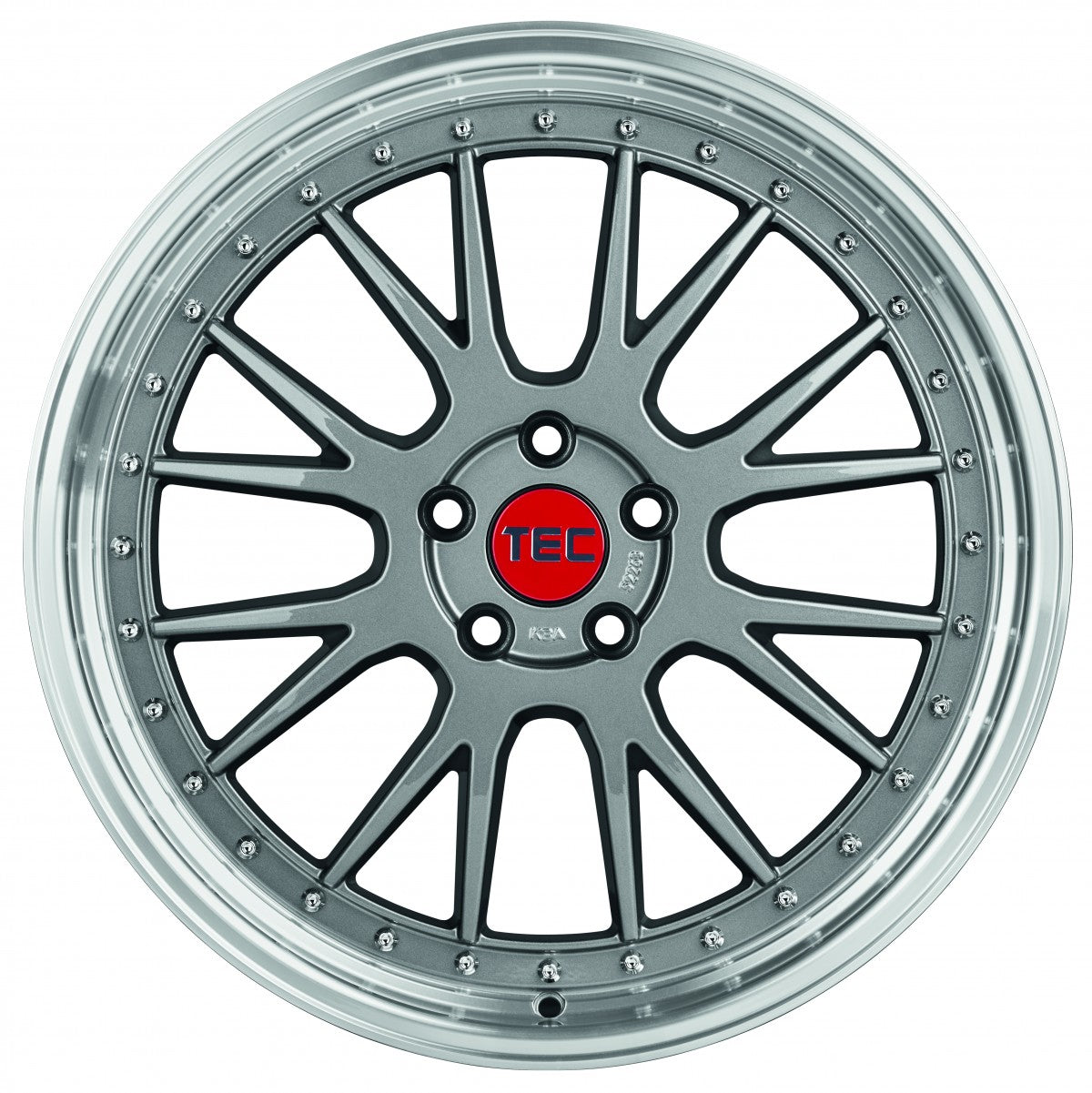 TEC Speedwheels GT EVO titan-polished-lip Alufelge 10x20 Zoll ET45 LK 5x120 ML72.6 – Bild 2