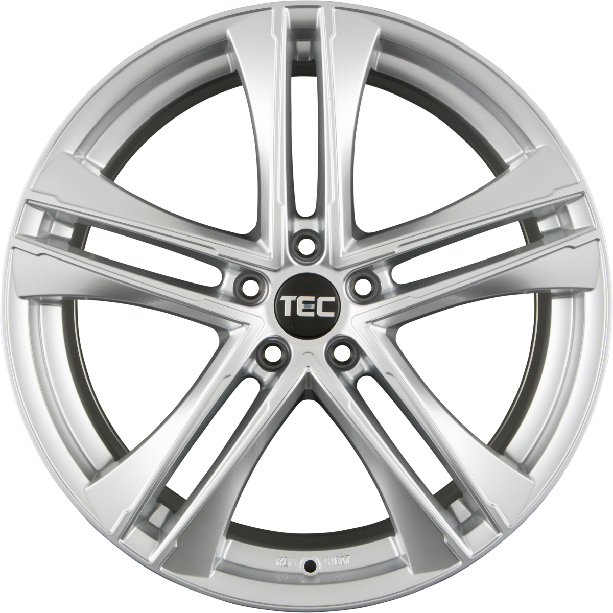 TEC Speedwheels AS4 EVO hyper-silber Alufelge 8.5x20 Zoll ET48 LK 5x114.3 ML72.5 – Bild 3