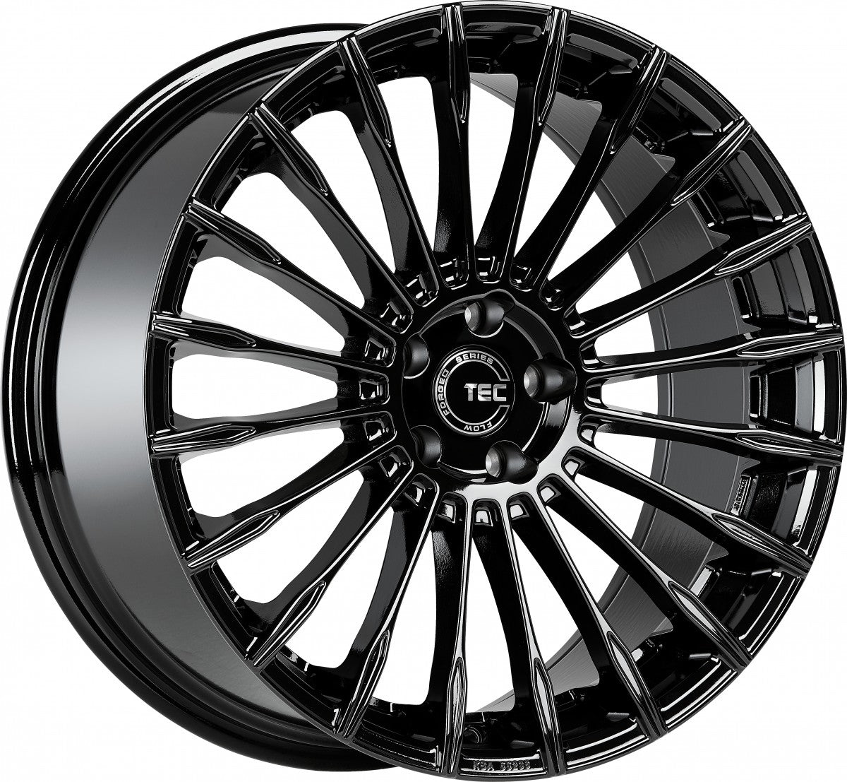 TEC Speedwheels GT5 schwarz-glanz Alufelge 9.5x19 Zoll ET25 LK 5x112 ML66.6