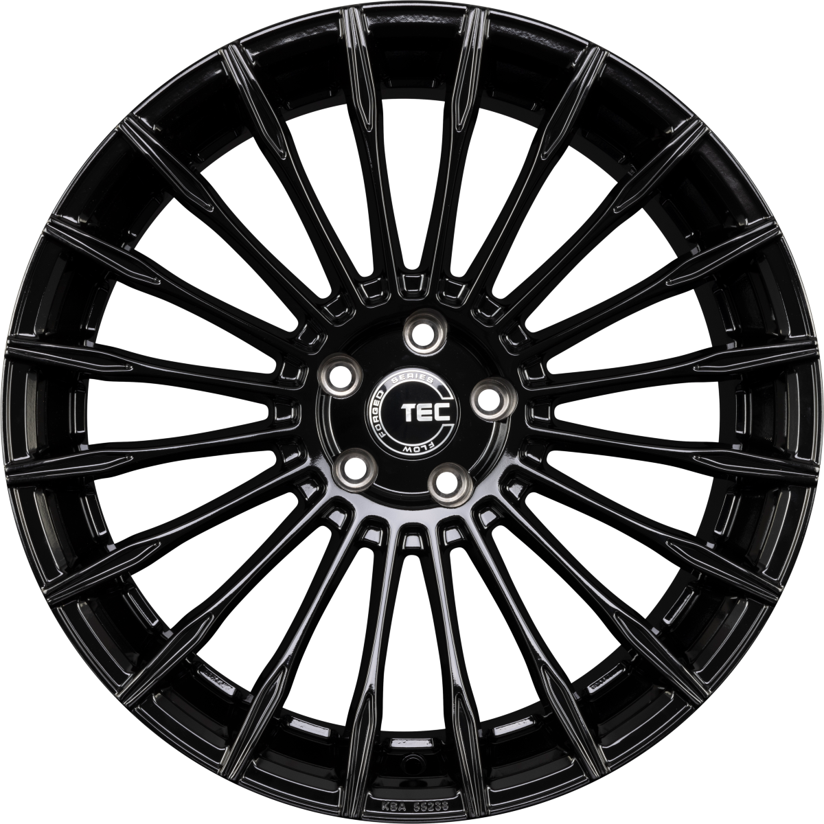 TEC Speedwheels GT5 schwarz-glanz Alufelge 9.5x21 Zoll ET45 LK 5x112 ML66.6 – Bild 3