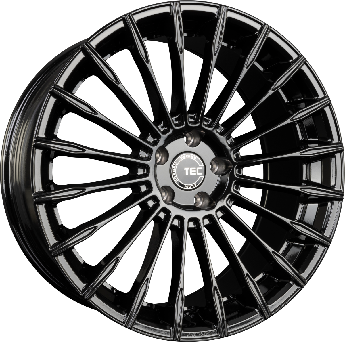 TEC Speedwheels GT5 schwarz-glanz Alufelge 9.5x21 Zoll ET45 LK 5x112 ML66.6 – Bild 4