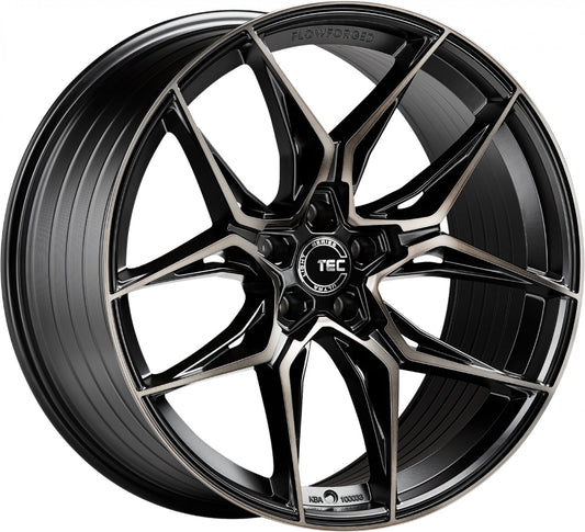 TEC Speedwheels GT9 schwarz-matt-frontpoliert shadow edition Alufelge 8.5x20 Zoll ET45 LK 5x108 ML72.5