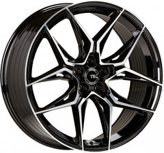 TEC Speedwheels GT9 schwarz-glanz-frontpoliert Alufelge 8.5x20 Zoll ET28 LK 5x112 ML66.6