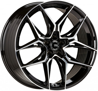 TEC Speedwheels GT9 schwarz-glanz-frontpoliert Alufelge 9x21 Zoll ET42 LK 5x112 ML66.6